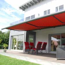 markilux red awning